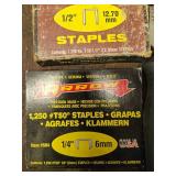 Collection of Hardware Tools and Accessories Including T-50 Staples and Fly Catchers