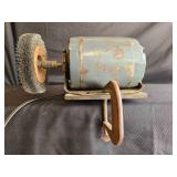 Used Westinghouse Electric Motor with Wire Brush Attachment