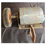 Used Westinghouse Electric Motor with Wire Brush Attachment