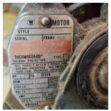 Used Westinghouse Electric Motor with Wire Brush Attachment