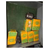 Metal Toolbox with Assorted Hand Tools and Attachments