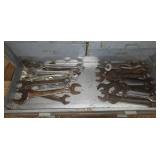 Metal Toolbox with Assorted Hand Tools and Attachments