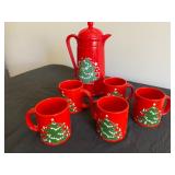 Waechtersbch Coffee Server & 5 Mugs from West Germany