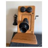 Wooden Vintage Telephone