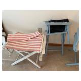 Three Foldable Directors Chairs