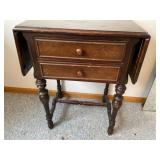 End Table with Wings on Side