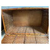 Wooden Wicker Style Trunk that has Great Storage