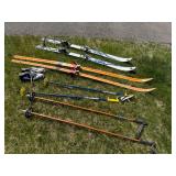 Skis and Ski Poles by Aneissl, Eggen, Kerma, Janoy & Sixe 39 Nordpol Shoes