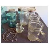 Vintage Ball, Kerr, Golden Harvest LeParfait & Globe Mason Jars
