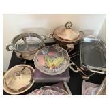 Mikasa Crystal Entertaining Set & Chafing Dishes