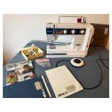 ELNA Air Electric SU Sewing Machine with Manuals & Accessories