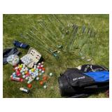 Centuria True Temper, Wilson and Star Flight Golfclubs, Golf bag and Practice Balls