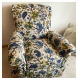 Comfortable Upholstered Chair with Foot Stool