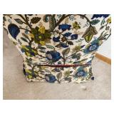 Comfortable Upholstered Chair with Foot Stool