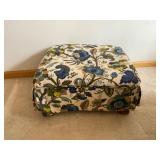 Comfortable Upholstered Chair with Foot Stool