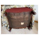 Comfortable Upholstered Chair with Foot Stool