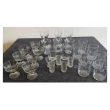 Collection of Etched Glasses in Various Sizes