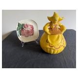 Fabulous Red Wing Cookie Jar and Plate