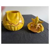 Fabulous Red Wing Cookie Jar and Plate