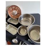 Kitchen Basics with Bowls, Pans, Utensils, Egg Poaching Cups & Nut Chopper
