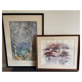 Decorate with these Framed Watercolor Painting