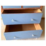 Fabulous Handcrafted Wood Cabinet with Glass Doors and Excellent Drawers