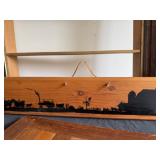 Fabulous Collection of Wood Dcor--Chair, Shelf, Checkerboard and Painting