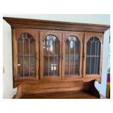 Quaint Sleek Front Hutch With Great Storage and Beautiful Glass Display Area