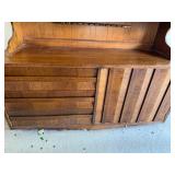 Quaint Sleek Front Hutch With Great Storage and Beautiful Glass Display Area