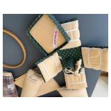 Variety of Great Sewing Supplies Bed Ironing Board, Pressing Hams & Thread