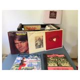 Variety of Albums in the Old Fashion College Storage Crate