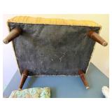 Mid Century Modern Type Foot Stools in Metal or Upholstery