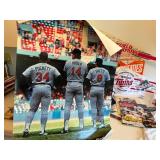 1987 World Series Championship Memorabilia including Hats, Pocket Schedule, Newspapers, Poster, etc.