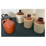 Western Stoneware & Other Brand Jugs, One is A Music Box