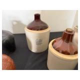 Western Stoneware & Other Brand Jugs, One is A Music Box
