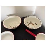 Used Enamel Ware Pieces