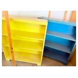 Two Wooden Painted Bookcases