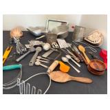Kitchen Utensils In A Mixed Collection From Old to New