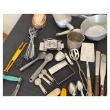 Kitchen Utensils In A Mixed Collection From Old to New