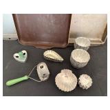 Sandbakbel Cookie Molds, Pastry Cutter & Tupperware Pastry Mat