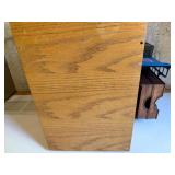 Old Card File, Wooden File Cabinet & Desk Trays