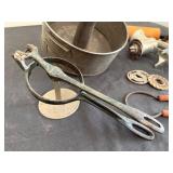 Swans Down Cake Flour Pan , Iron Potato Ricer, Rolling Pin & Metal Grinder