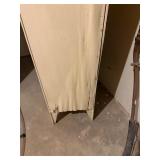 Tall Vintage Wood Cabinet with Vintage Closure and 6 Shelves