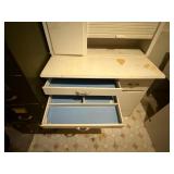 Antique Kitchen Cabinet with Metal Bread Drawer