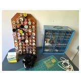 Sewing Fun! Olfa Mat, Thread and Organizer, Electric Clippers, Velcro and Glue Guns