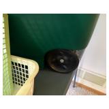 Oversized Bin With Wheels and Extra Storage Containers