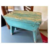 Vintage School House Collection with Student Desk, Washboard Bulletin Board, Cheerleader Megaphone &Handcrafted Stool