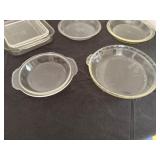 Pyrex Baking Set with Glass 9x13 pans and Pie Plates
