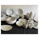 White China Collection Made by H&G Heinrich Bavaria Germany and Royal Ironstone China by Johnson Bros England