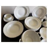 White China Collection Made by H&G Heinrich Bavaria Germany and Royal Ironstone China by Johnson Bros England